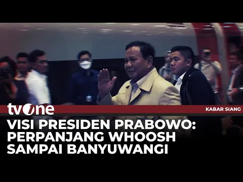 Visi Presiden Prabowo: Perpanjang Whoosh Sampai Banyuwangi