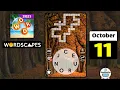 Wordscapes October 11 2021 Daily Puzzle Walkthrough
