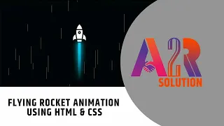 How to create Flying Rocket Animation Effect using HTML CSS