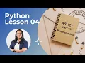 AL Unit 09 Programming Lesson 04 Python Sinhala