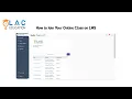 How to Join Your Online Class on LMS - Step-by-Step Guide LAC Education