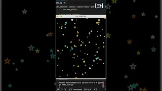 Python Turtle - Starry Night Sky Graphics 31