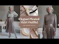 Pleated Skirts Styled Elegantly for Women Over 50 Chic Timeless Looks outfit ideas