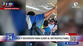 Caos y desorden para subir al Metropolitano