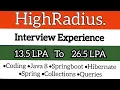 Highradius Interview Questions Interview Experience Coding Technical