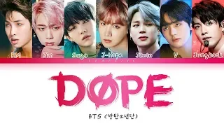 BTS DOPE SICK 방탄소년단 쩔어 Color Coded Lyrics Han Rom Eng 가사 