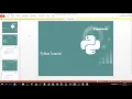 Python Demo Session prwatech