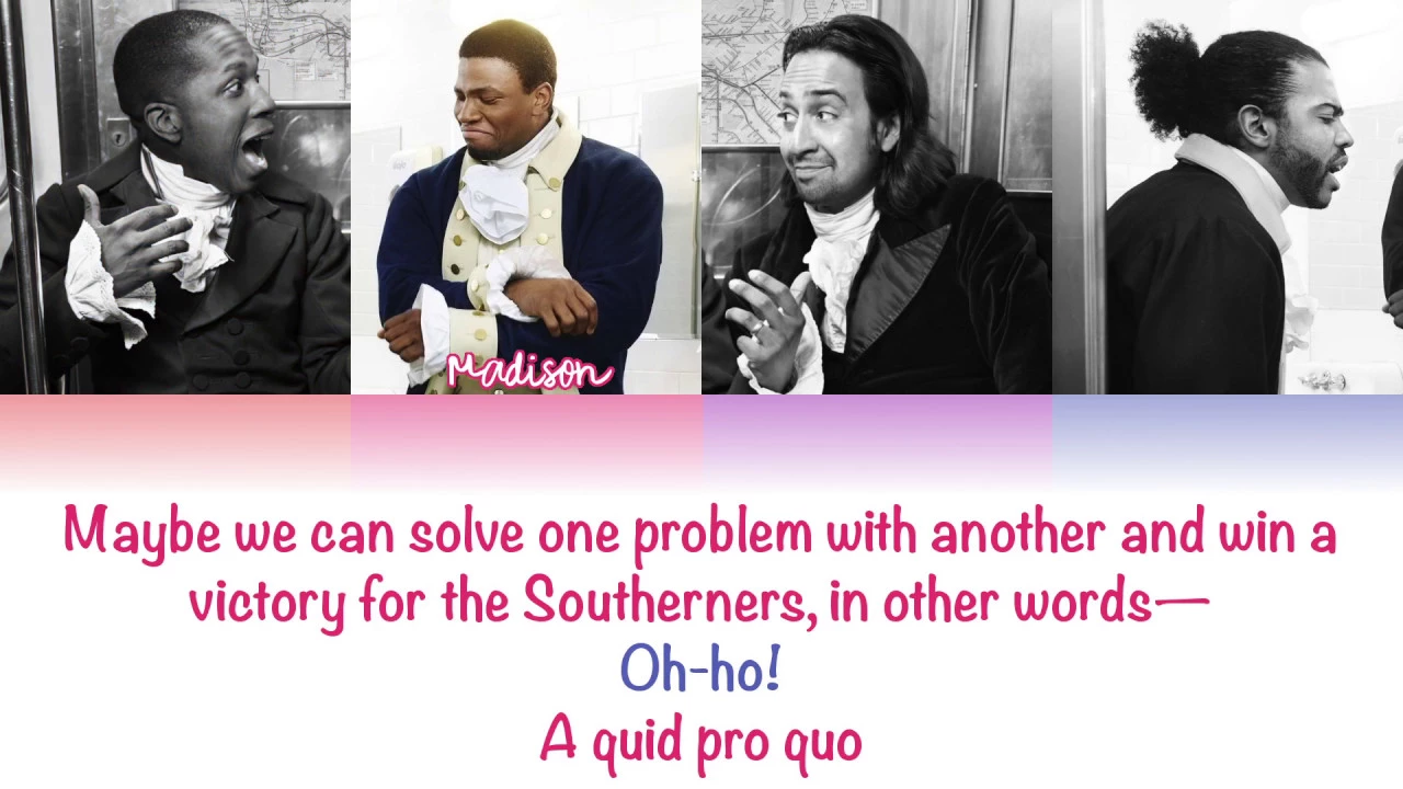 2-5. The Room Where It Happens (Hamilton) - Color Coded Lyrics