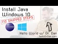 Eclipse Java Development Kit JDK Installation on Windows 10 First Java Project