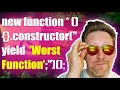 Writing the worst JavaScript function