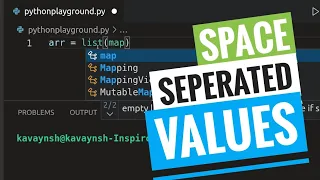 Space seperated values in Python How to take space-seperated User inputs in Python Python3