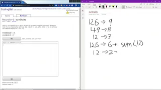 Recursion - 1 sumDigits Java Solution Codingbat com