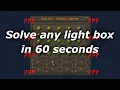 Solve light box puzzles in under a minute - Master clue tutorial OSRS