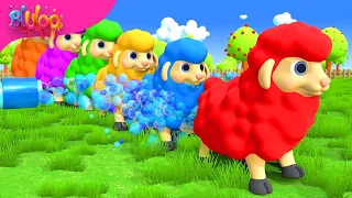 Baa Baa Black Sheep | Colorful Sheep Song | BluLoo Nursery Rhymes & Kids Songs