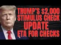 $2,000 Stimulus Check Update | Trump’s Stimulus Payments