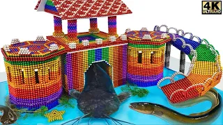 LIVE MEMBANGUN ISTANA BOLA MAGNET PELANGI DENGAN IKAN BESAR ASMR PALING MEMUASKAN 4K