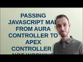 Passing Javascript map from aura controller to Apex Controller - Not working