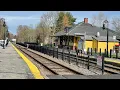 MBTA Commuter Rail arriving in West Concord MA