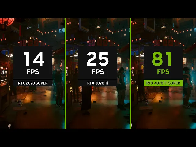 GeForce RTX 4070 Ti SUPER vs RTX 3070 Ti &amp; RTX 2070 SUPER | Cyberpunk 2077: Phantom Liberty