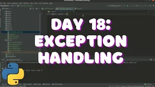 Day 18 Exception Handling in Python