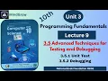 Unit 3 Programming fundamentals Unit 3 5 Unit Testing Debugging FBISE JavaScript Class 10 Computer