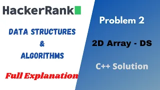 2D Array-DS Hackerrank Solution Problem Solving Data Structures - Arrays C Solution