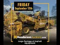 Parish Package Asphalt Concrete Equip selling absolute Fall September 11th - 13th Auction
