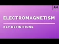 Advanced Higher Physics Electromagnetism Key Definitions