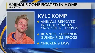 Multiple animals removed from Appleton home 21-year-old man in custody