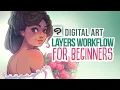TUTORIAL LAYERS workflow in CLIP STUDIO PAINT for Beginners