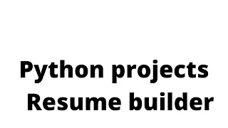 RESUME Builder desktop app in python TKInter part 1 inHindi python projects in hindi