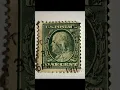 Benjamin Franklin Green 1911 One Cent Stamps