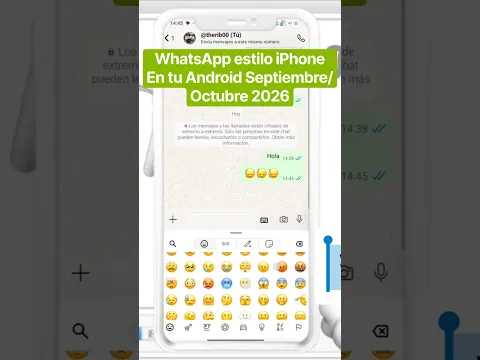 WhatsApp Estilo iPhone en Android 2026 Septiembre, Octubre Actualizado by theriboo #whatsapp #ios