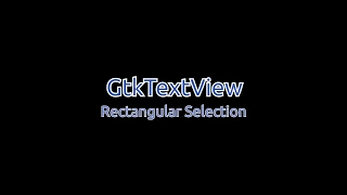 GtkTextView rectangular selection