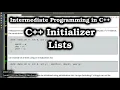 C Initializer Lists