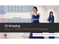 10 Amazing Royal Blue Formal Dresses Amazon 2017 Winter Collection