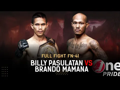 Begitu Sengit! ? Billy Pasulatan vs Brando Mamana | Full Fight One Pride MMA FN 41
