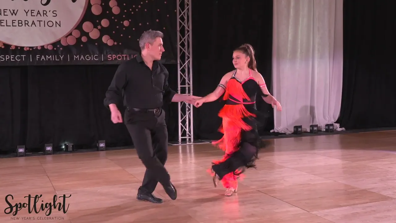 Spotlight New Year's Celebration 2024/2025 Pro Am Novice Routine Saddie Honeycutt with Brennar Goree
