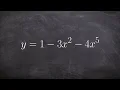 Determine end behavior using limit notation