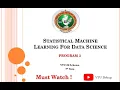 VTU SML Lab Program 3 Statistical Machine Learning 22 Scheme Python Code Output Explained