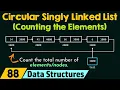 Circular Singly Linked List Counting the Number of Elements