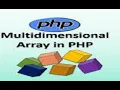 Read two dimentional array in php