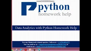 Python Homework Help