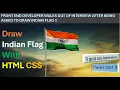 Create Indian Flag with Wind Effect using HTML CSS Frontend Development Easy Steps Deploy Free