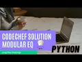 Modular Equation Solution Long May Challenge2021 Codechef