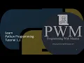 Python Programming Tutorial 1 1 Programming With Maurya 2021