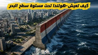 كيف تعيش هولندا تحت مستوى سطح البحر  السر الذي حي ر العالم     دندنها