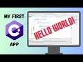 Create First Hello World C Console App in Visual Studio 22 C Programming Tutorial
