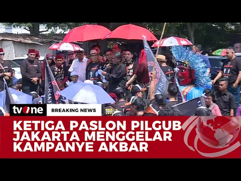 Tiga Paslon Cagub Jakarta Gelar Kampanye Akbar