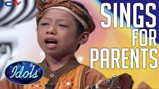 boy sings his heart out for parents emotional performance on indonesian idol junior 